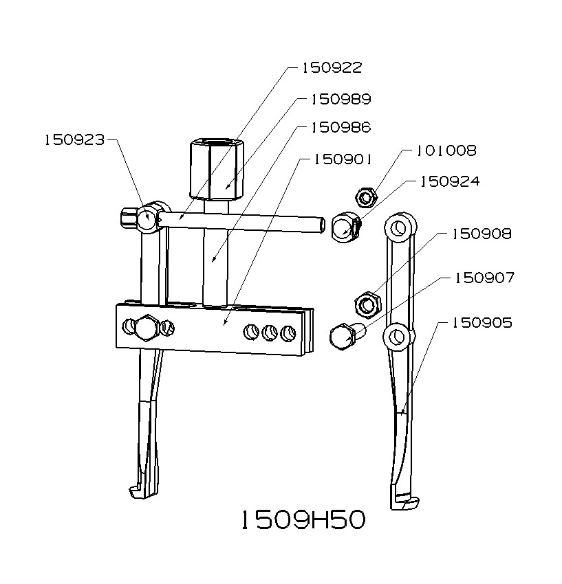 CONJUNTO HIDRÁULICO DE INTERIORES PARTE MECÁNICA FORZA SERIE 1500H